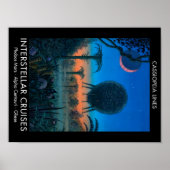 SciFi Art Cassiopeia Lines Interstellar Cruises Poster (Voorkant)