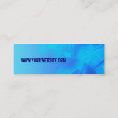 Scifi_Blue Skinny Profile Card Mini Visitekaartje (Achterkant)