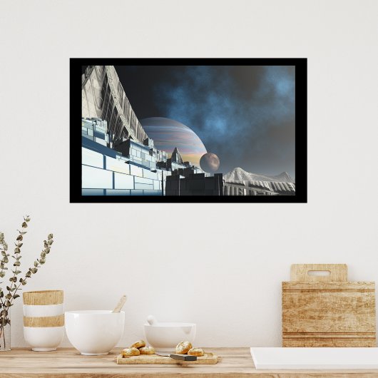 SciFi City Poster (Keuken)