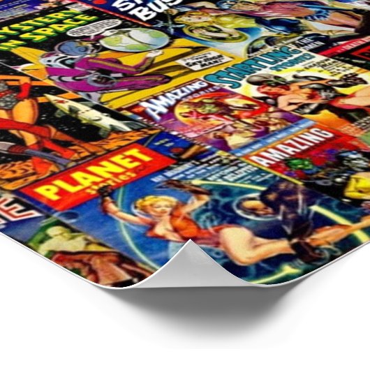 SciFi Comic Collage Poster (Hoek)