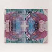 Scifi Fantasy Butterfly Water reflectie Abstract Legpuzzel (Horizontaal)