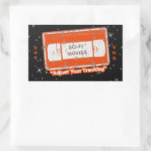 SciFi Films Video Cassette past uw het Volgen O aa Rechthoekige Sticker (Tas)