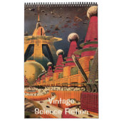  SciFi-illustraties, Retro Science Fiction Kalender (Hoes)