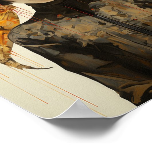 Scifi Insect Vrouw Poster (Hoek)