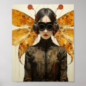 Scifi Insect Vrouw Poster (Voorkant)