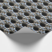 SciFi Metal Patroon 2 het Verpakken Papier (Hoek)