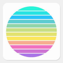 scifi rainbow pastel 60s 70s zonnestrepen