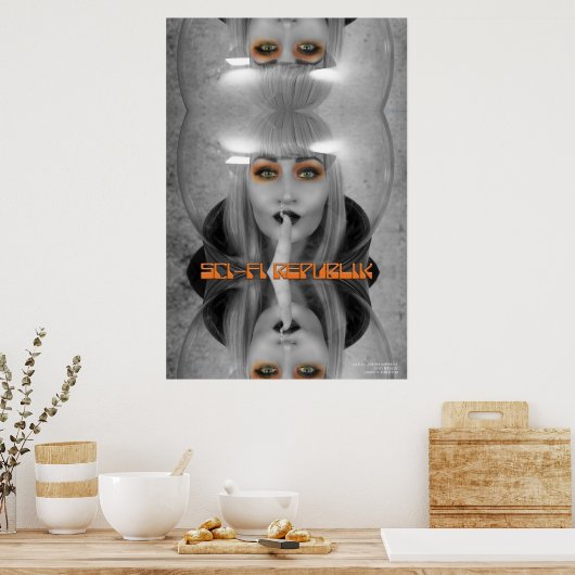 SciFi Republik Onze Lips zijn verzegeld Poster (Keuken)