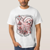 Scifi robots uit liefde t-shirt (Voorkant)