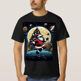 Scifi Santa Crypto Kerst T-shirt