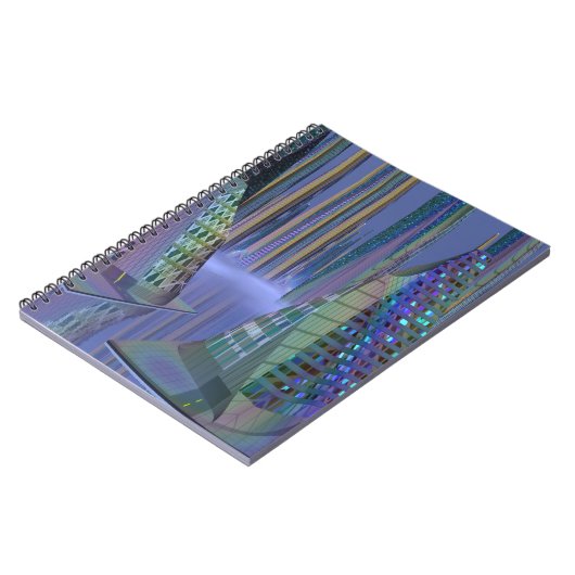 SciFi Scene, de Planet Tamara op spiral notebook Notitieboek (Linkerzijde)