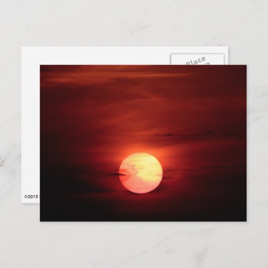 Scifi Sunset Briefkaart (Voorkant / Achterkant)