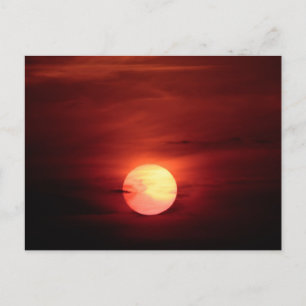 Scifi Sunset Briefkaart