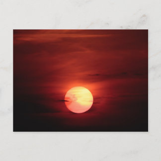 Scifi Sunset Briefkaart