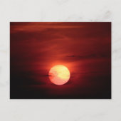 Scifi Sunset Briefkaart (Voorkant)