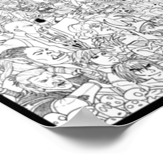 SciFi vs Fantasy-kleur Poster (Hoek)