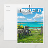 Scilly-eilanden Engeland Cornwall Reizen Briefkaart (Voorkant / Achterkant)