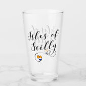 Scilly Flag Heart-eilanden Glas (Voorkant)