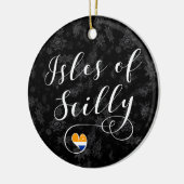 Scilly Flag Heart-eilanden Keramisch Ornament (Links)