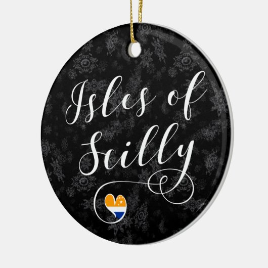 Scilly Flag Heart-eilanden Keramisch Ornament (Links)