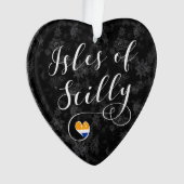Scilly Flag Heart-eilanden Ornament (voorkant)