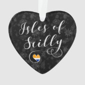 Scilly Flag Heart-eilanden Ornament (achterkant)