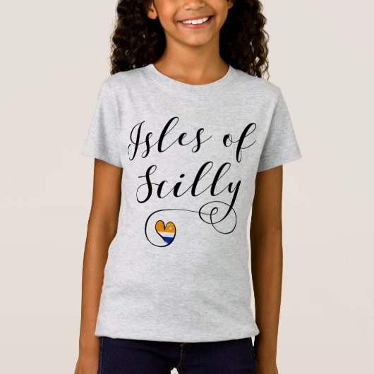 Scilly Flag Heart-eilanden T-shirt (Voorkant)