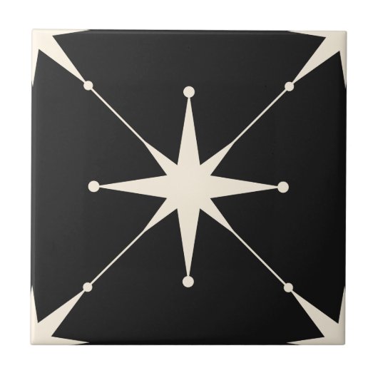 Scintilla black Star Tegeltje (Voorkant)