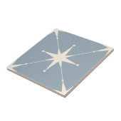 Scintilla lichtblauwe ster tegeltje (Zijkant)