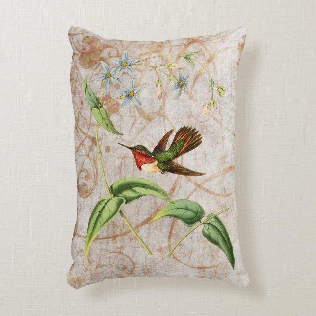 Scintillant Hummingbird Decoratief Kussen (Voorkant(Verticaal))
