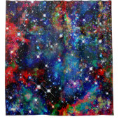 Scintillatie Sterren Veld Douchegordijn (Voorkant)