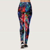 Scintillatie Sterrenveld All Over Print Leggings (Achterkant)