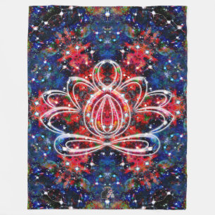 Scintillatie Zen Lotus Fleece Deken