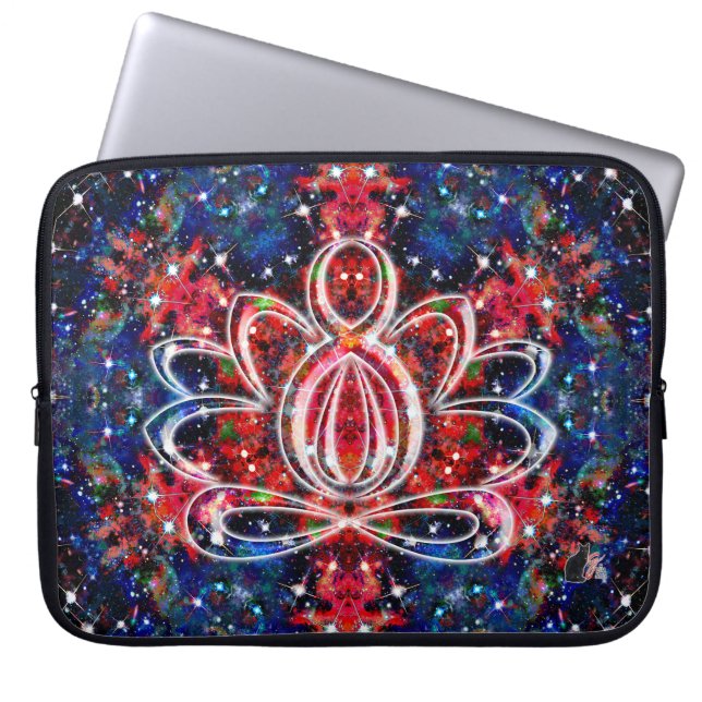 Scintillatie Zen Lotus Laptop Sleeve (Voorkant)