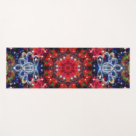 Scintillatie Zen Lotus Star Kaleid Yogamat (Voorkant (horizontaal))