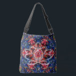 Scintillation Zen Lotus Crossbody Tas<br><div class="desc">In a stellar kaleidoscope the spirit of the Zen Lotus centers its energy. Center your energy and become as one with this cosmic tote of the new age. Pack your bag with your mat and block and blanket and head for the ashram to do your practice. Perfect for all your...</div>