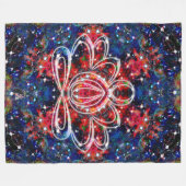 Scintillation Zen Lotus Fleece Deken (Voorkant (Horizontaal))