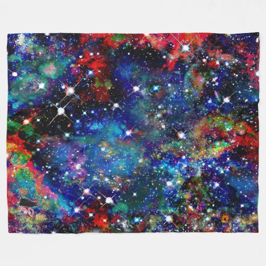 Scintillatiter Star Field Fleece Blanket (Voorkant (Horizontaal))