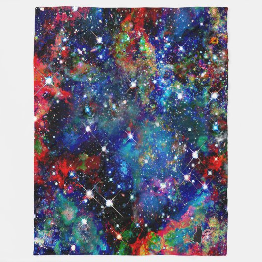 Scintillatiter Star Field Fleece Blanket Deken (Voorkant)