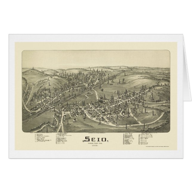 Scio, OH Panoramic Map - 1899a (Voorkant Horizontaal)
