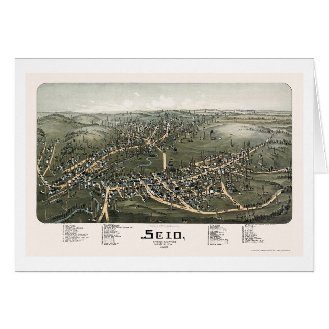 Scio, OH Panoramic Map - 1899b (Voorkant Horizontaal)