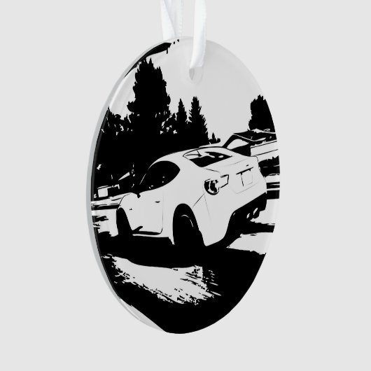 Scion FR-S Rolling Shot - Voeg uw bericht toe Ornament (voorkant)