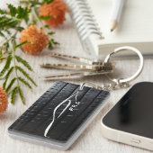 Scion FR-S white brushstroke with band tread Sleutelhanger (Voorkant Rechts)