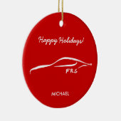 Scion FR-S White Silhouette logo Keramisch Ornament (Rechts)