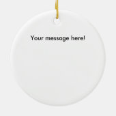 Scion TC Black silhouette kerstversiering Keramisch Ornament (Achterkant)