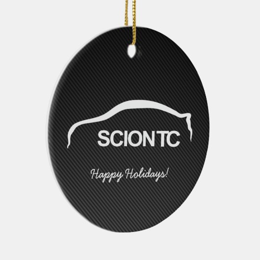 Scion TC White Silhouette w/ Faux Carbon Ornament (Rechts)