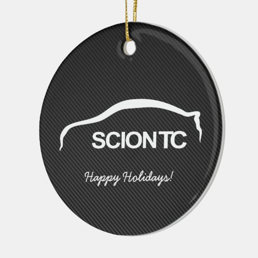 Scion TC White Silhouette w/ Faux Carbon Ornament (Links)