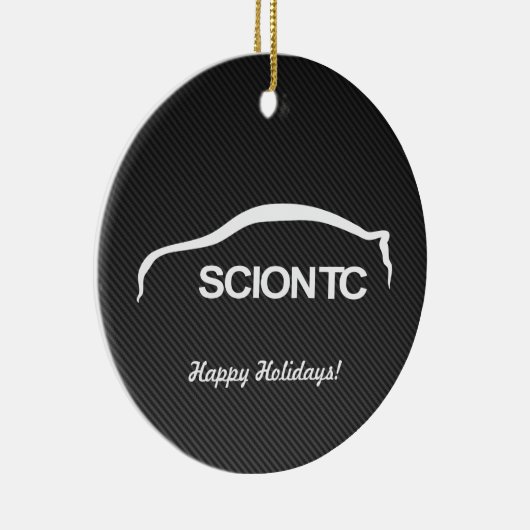 Scion TC White Silhouette w/ Faux Carbon Ornament (Rechts)