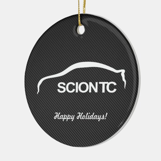 Scion TC White Silhouette w/ Faux Carbon Ornament (Links)
