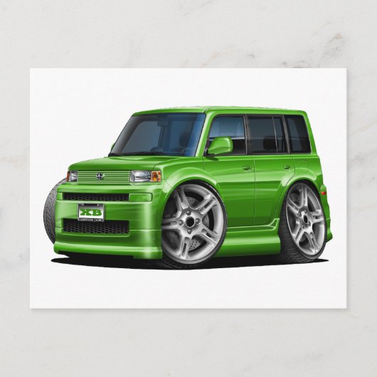 Scion XB Green Car Briefkaart (Voorkant)